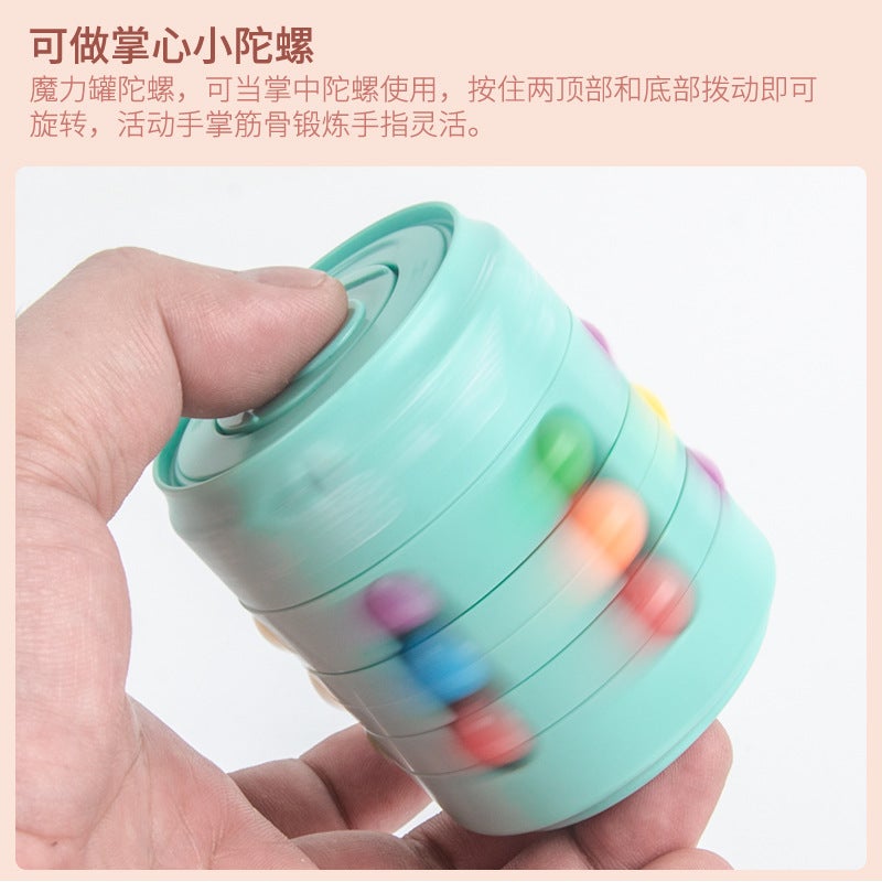 Cans Rotating Magic Beans Fingertips Variables Rubik'S Cube Coca Cans Ball Finger Gyroscope Decompression Children'S Educational Toys - Image 5